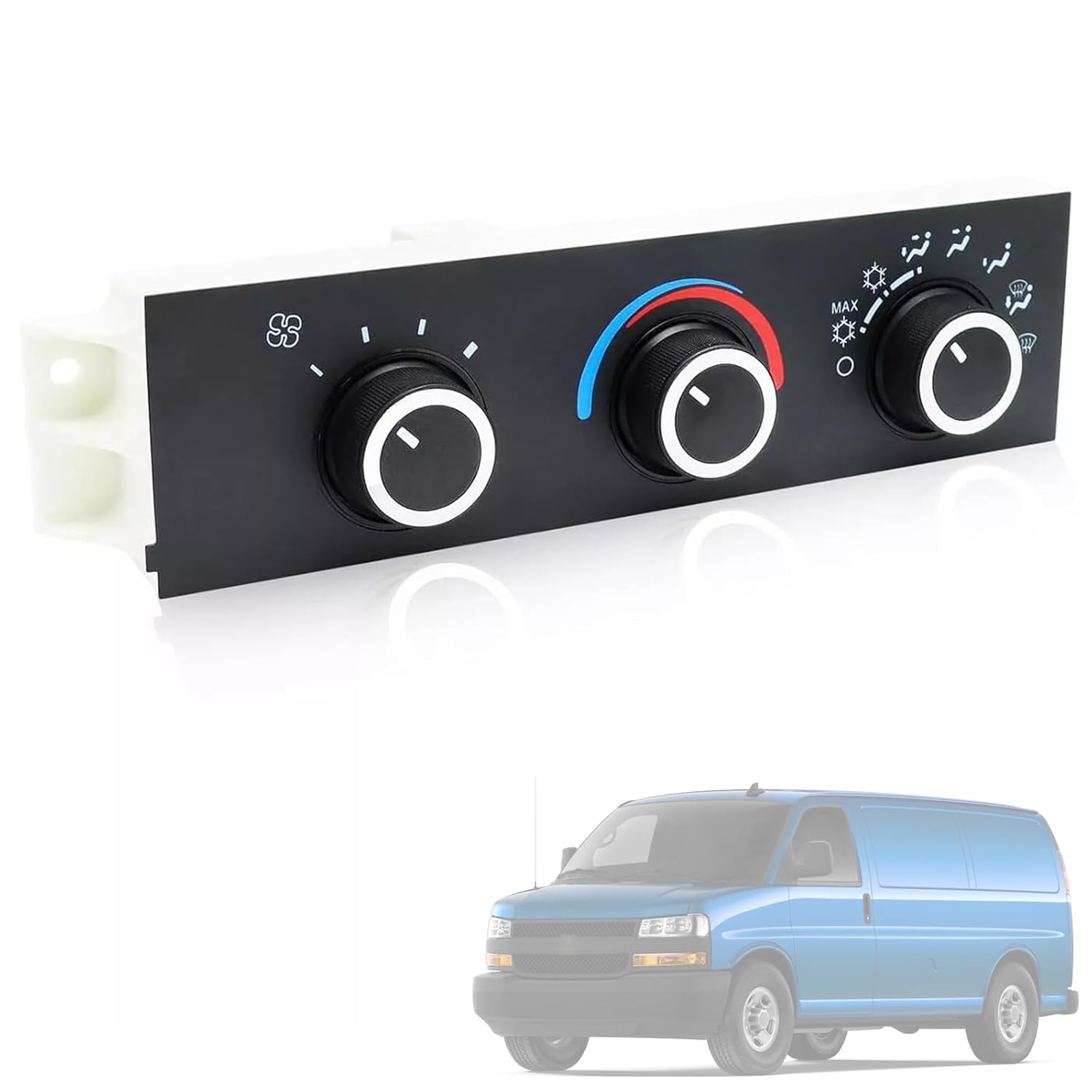 599-217 Climate Control Module, Heater A/C Control Switch Compatible with 1996-2020 Chevrolet Express 1500 2500 3500 4500, Chevy C4500 C5500 C6500,1996-2020 GMC Savana Replace#15073274