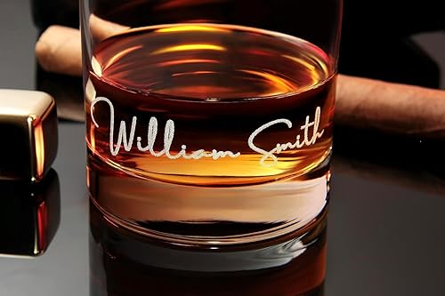 Miniatura 2 de Personalized Whiskey Glass - Engraved Custom Glassware for Bourbon, Scotch, and More  Unique Gift for Whiskey Lovers - Free Customization and Fast