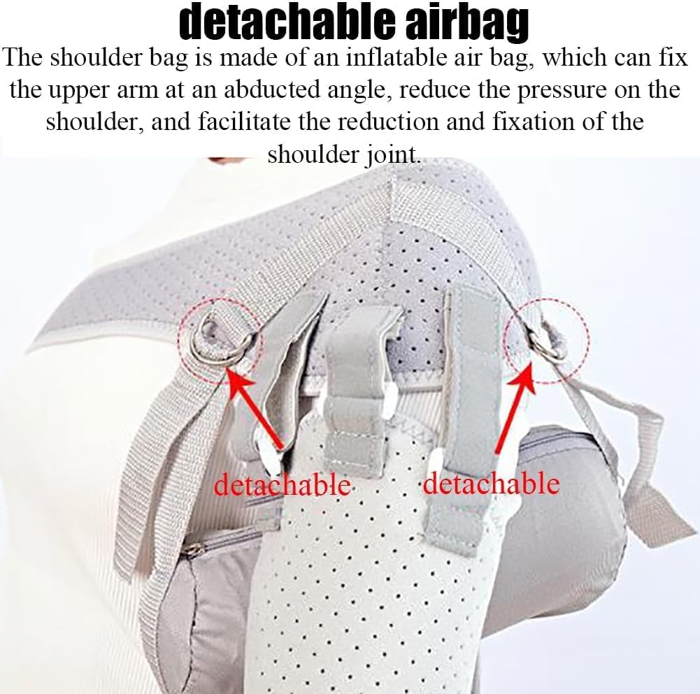 KEULEN Soporte De Cabestrillo Para Brazo De Hombro, Estabilizador Inmovilizador De Hombro Con Bolsa De Aire, Cómodo Y Transpirable, Tirantez Ajustable, Para Dislocación De Articulaciones, Subluxación