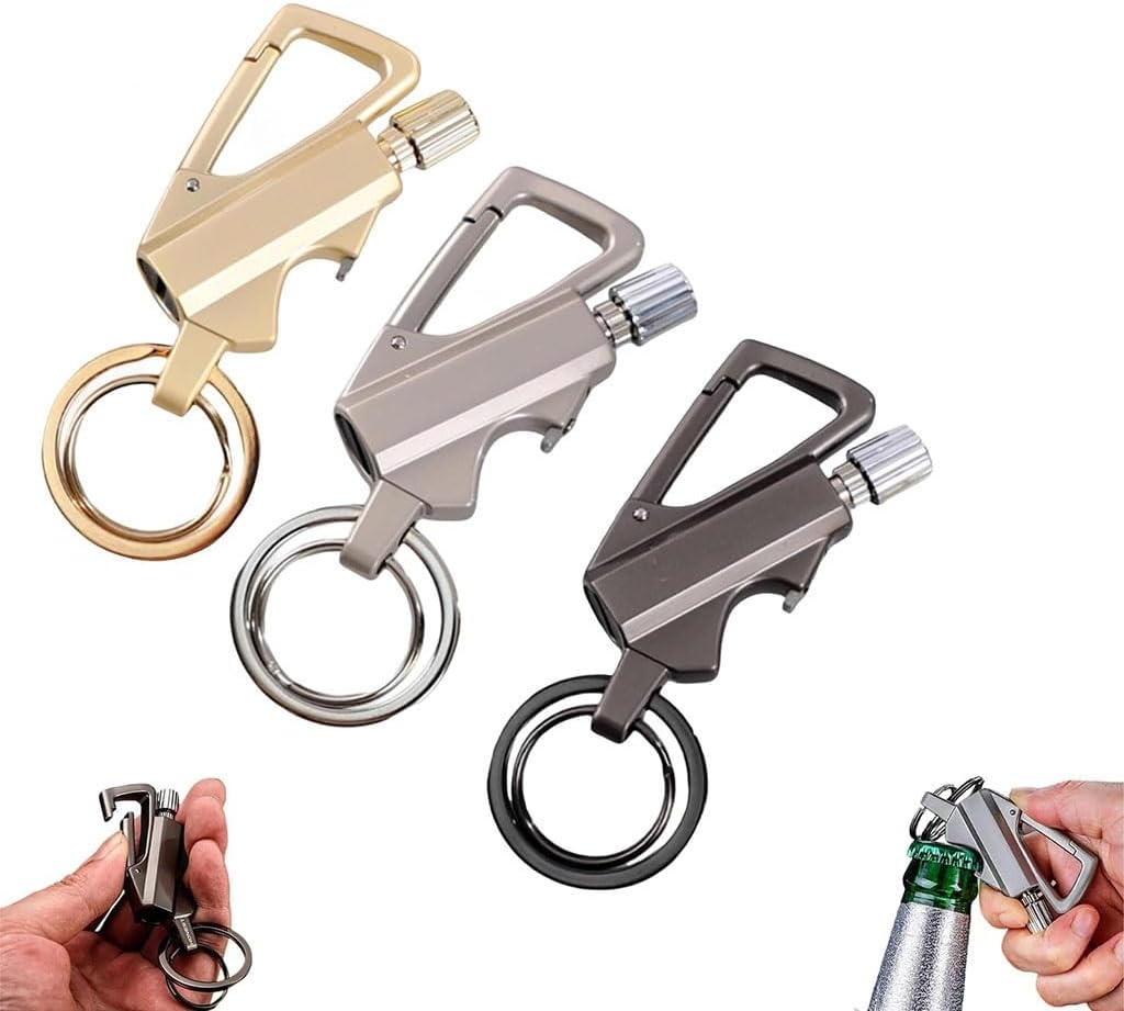 Permanent Match Infinity Lighter, Vintage Kerosene Keychain Lighters(3pack)