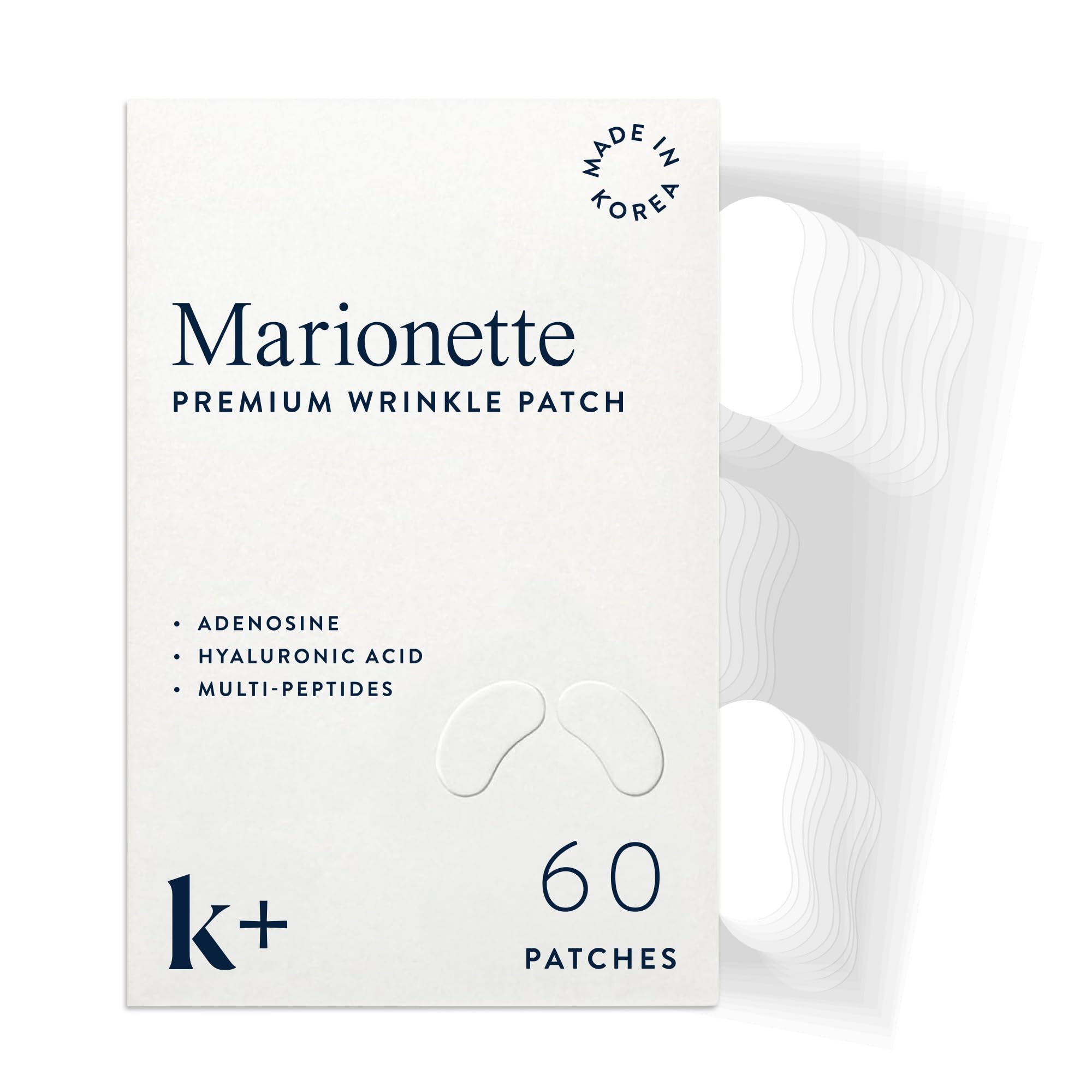 KPLUS K+ Wrinkle Patches with Hyaluronic Acid, Peptides and Adenosine