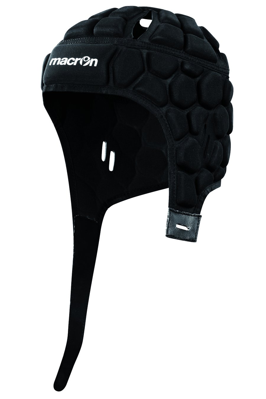 Macron via Sportkluft Helmet XE Rugby-Kopfschutz · mit Schutz-Polsterung (schwarz, XL/XXL)