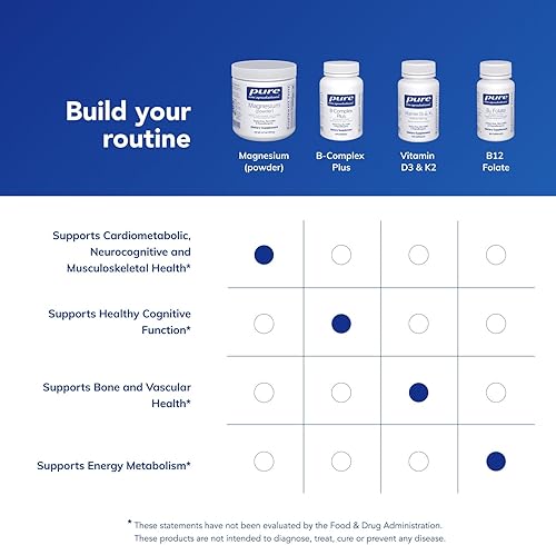 Miniatura 6 de Pure Encapsulations Magnesio (polvo) | Apoya la función cardiovascular, la función muscular y la calmante, 3.7 onzas
