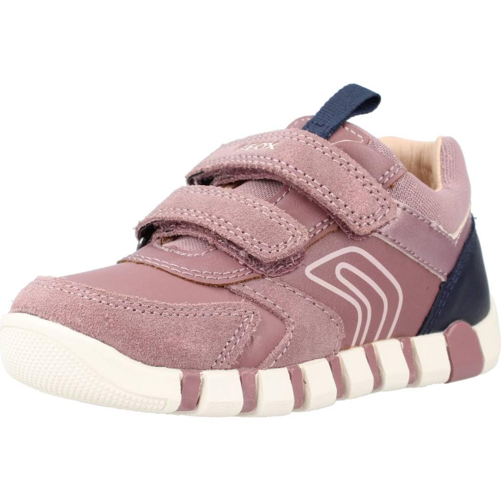 Geox Baby Girls' B Iupidoo Girl C Trainers, Rose Smoke Navy, 5 UK