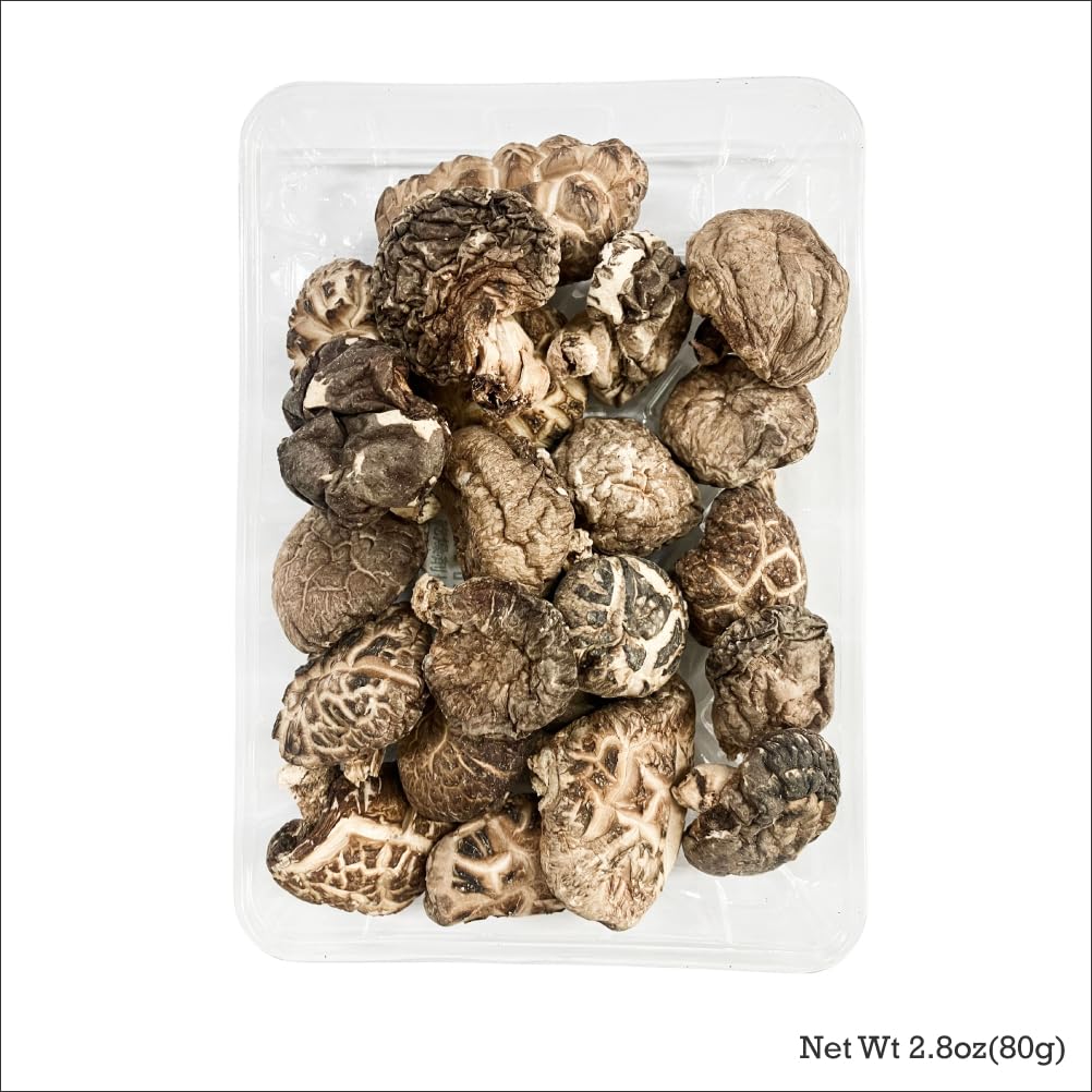 Dried Shiitake Mushrooms 'Donko' [ Premium Japanese Log-Grown, Thick & Meaty ] – 80g, for Cooking x 20pcs