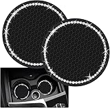 4 Pièces Dessous de Verre pour Fiat Panda 319 4x4 Cross Van Hybrid 2012 2023, Porte Gobelet Tapis Antidérapant Accessoire Intérieur Imperméable Durable   Silicone