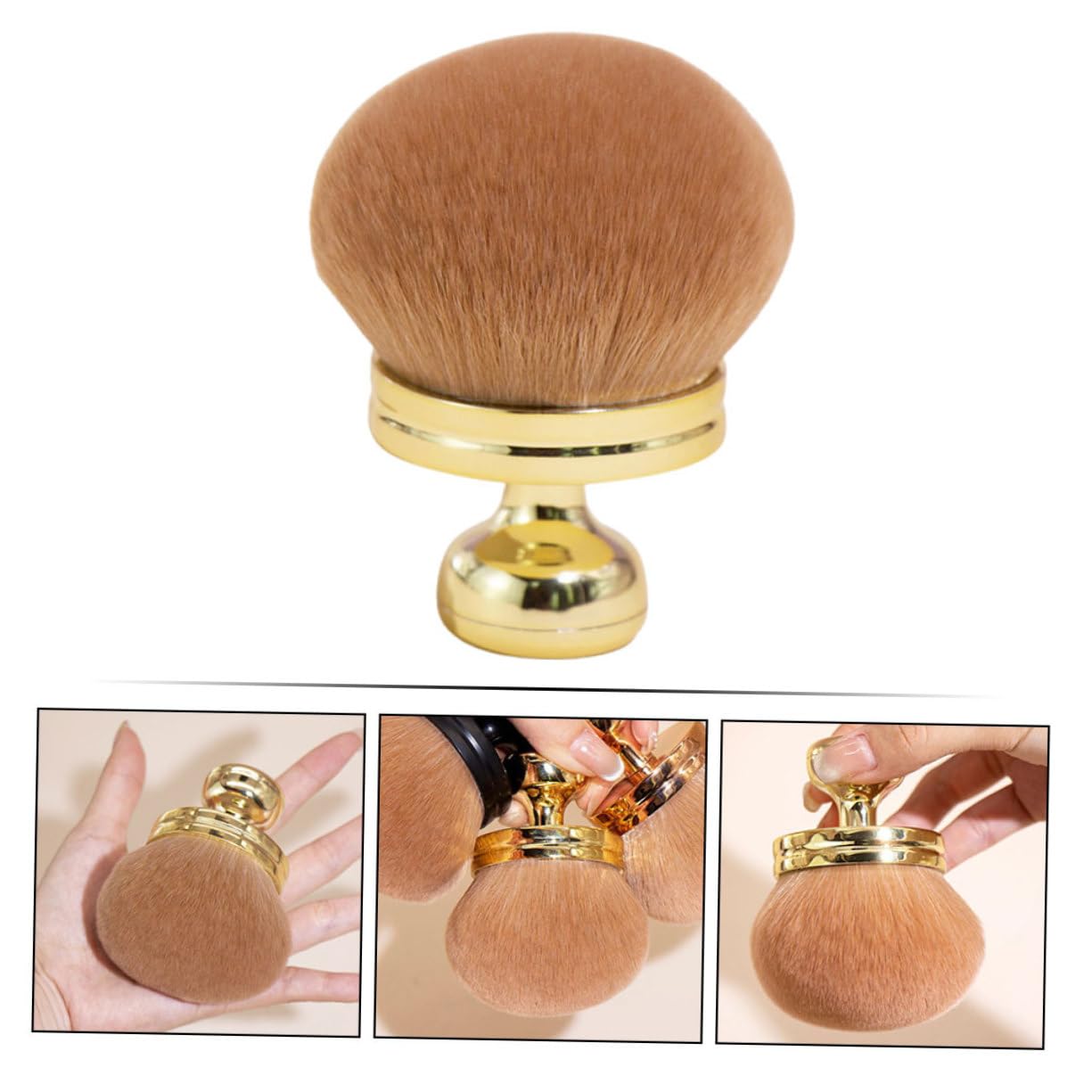 Beavorty 3 Pezzi Set Di Pennelli Per Trucco Morbidi E Soffici Pennello Per Cipria Pennello Cosmetico Kit Di Trucco Professionale Pennello Per Fondotinta In Polvere Strumenti Per Il