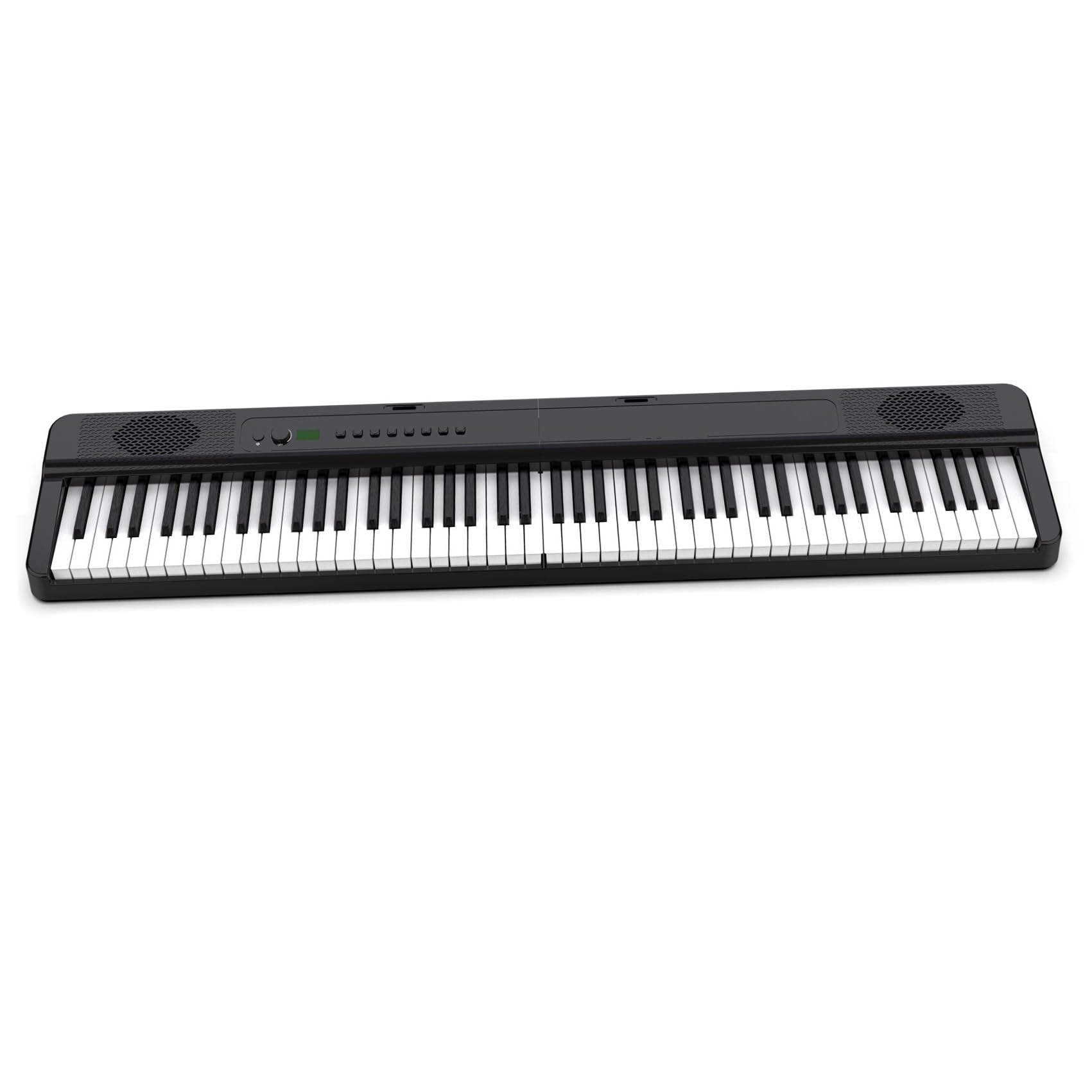 Profesjonalne 88 Klawiszowe Wielofunkcyjne Przenośne Składane Pianino Elektroniczne Inteligentny Instrument(Black)