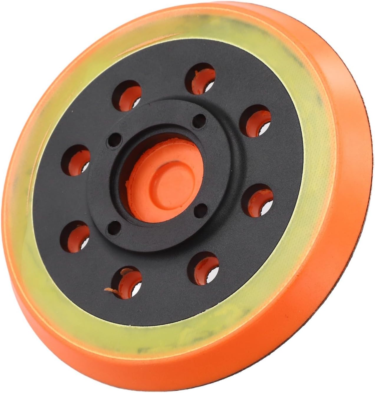 Sanding Disc Backing Pad Inch with 8 Holes for Dust Extraction, Rubber Hook and LOOPs Mount Interface for Random Sander, Woodworking Polishing and Drywall Replacement Plate