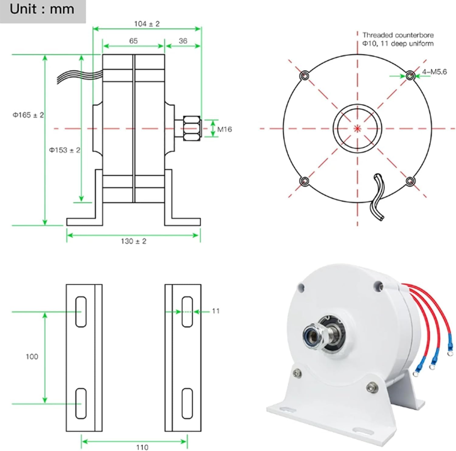 CHRISK 9000W 400R/M Generatore CA trifase Generatore a Magnete Permanente Alternatore a Basso Numero di Giri per generatore a turbina eolica Verticale