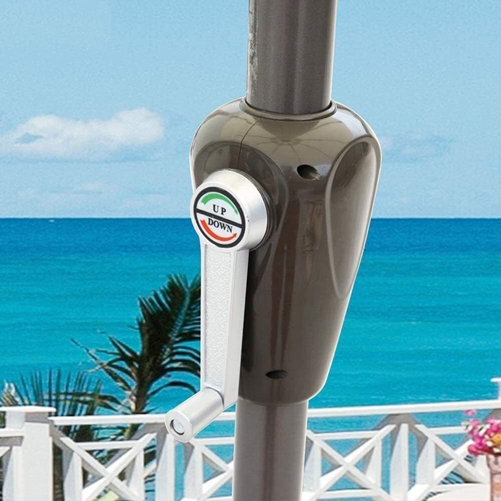 LSLYTQ Outdoor Garden Parasols 9ft Patio Umbrella Outdoor Sun Shade Umbrella, Table Umbrella for Garden Pool Deck Market Umbrella good