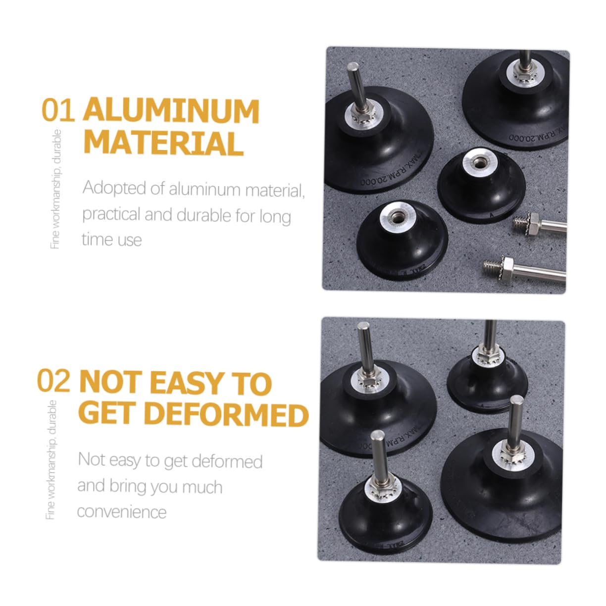 Ciieeo 4pcs Sanding Disc Holder Adapter for Power Drill Compact Tool for Sanding Disc Attachment Compatible Drills and Tools