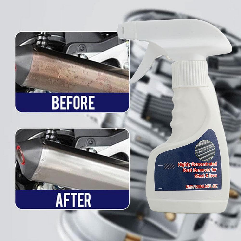 Heavy-Duty Metal Rust Remover, Highly Concentrated Rust Remover, Powerful RustRemover for Metal Stainless Steel, Effortless RustRemoval Spray from MetalSurfaces — view 4