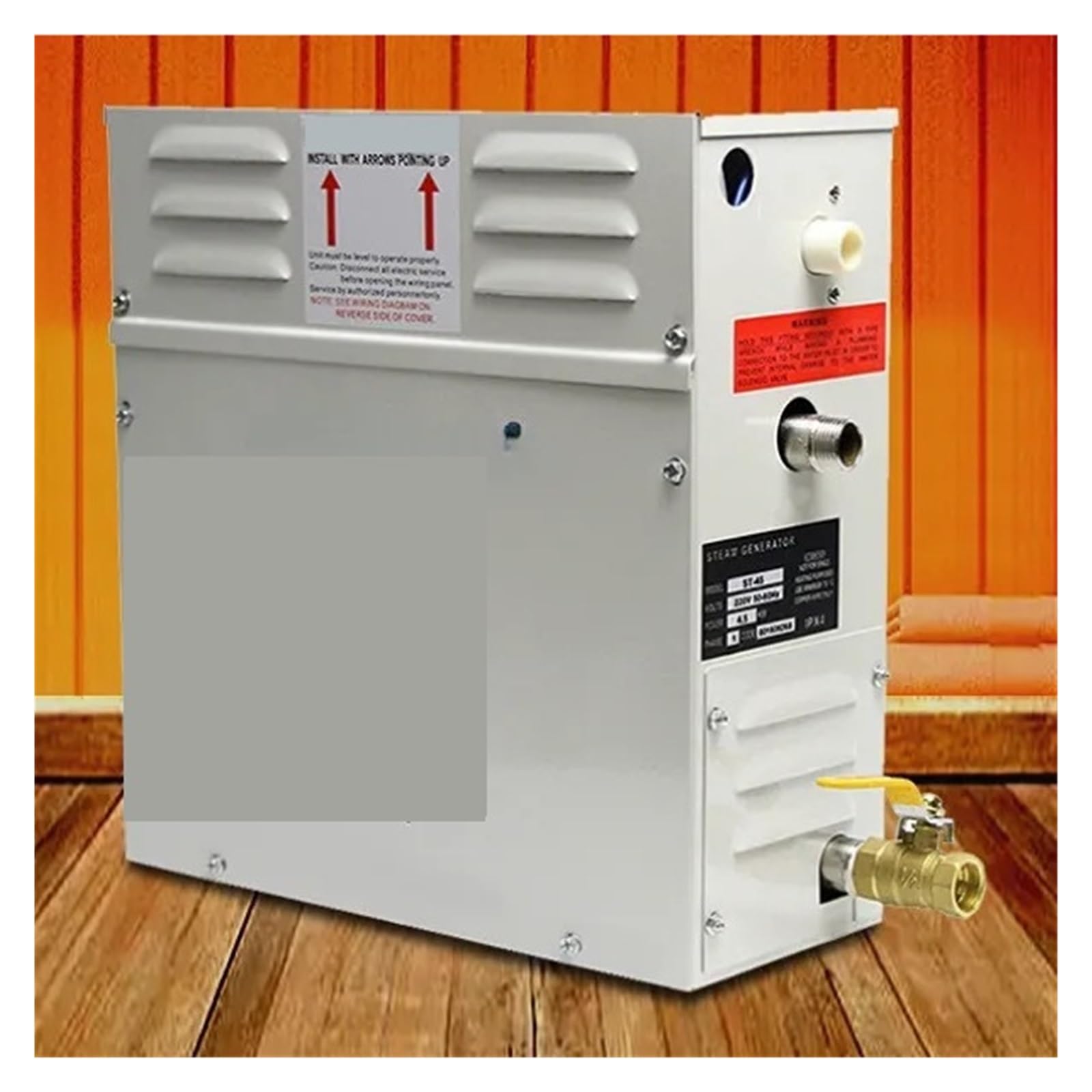 Generador de Vapor para Sauna doméstica, generador de Vapor de 3/4, 5KW para Ducha, máquina de Vapor multifunción para el hogar, Sauna, baño, SPA, Ducha de Vapor (4.5kw 380v)