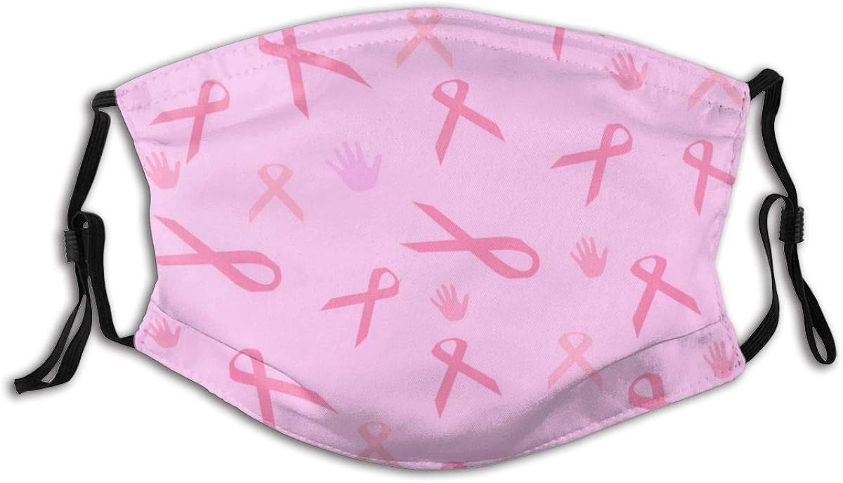 Breast Cancer Awareness Self Exam Pink Ribbon and Gray Hand Reusable