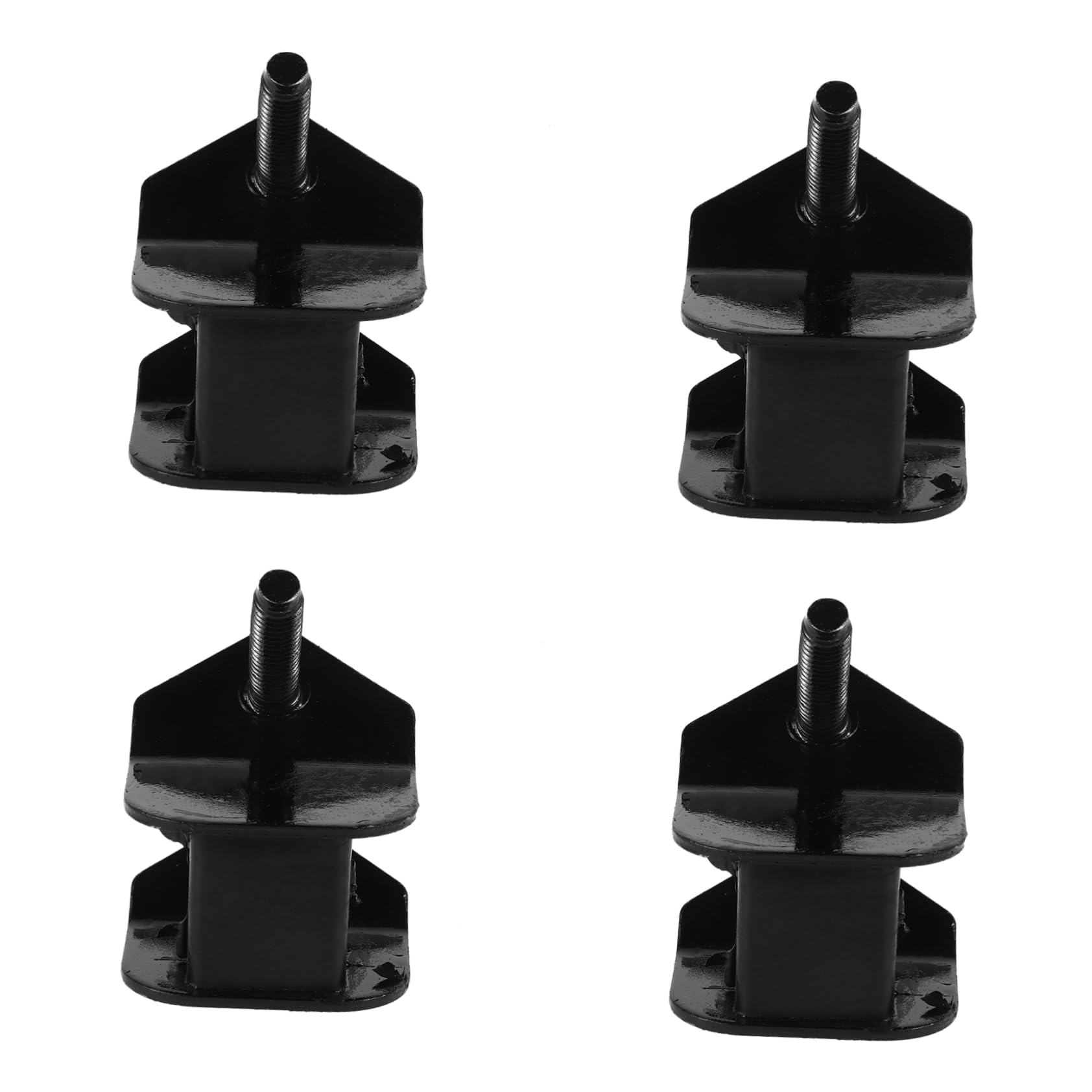 Supporti Motore Antivibranti 4 Pezzi 188f 190f in Ferro e Gomma | Neri, per Motore Generatore Diesel 2kw-3kw, Ricambio Riduzione Vibrazioni