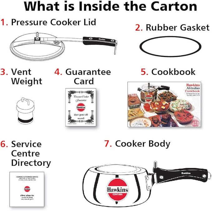 Olla a Presión Acero Inoxidable 2L HAWKINS miniatura 5