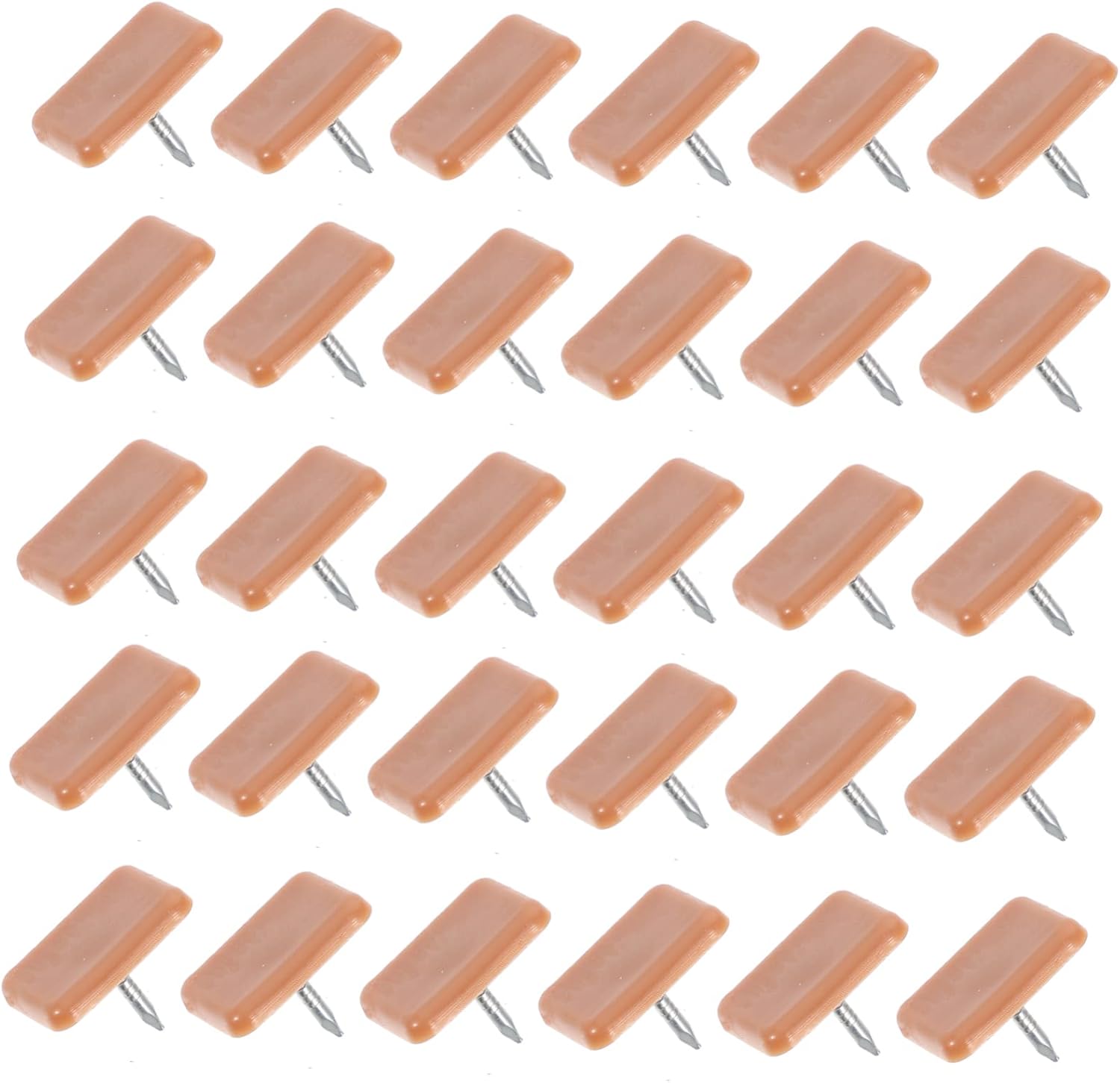 100pcs Rectangular Plastic Furniture Slide Nails for Repair Small Square Chair Glides Easy to Install Foot Slide Nails for Home Use