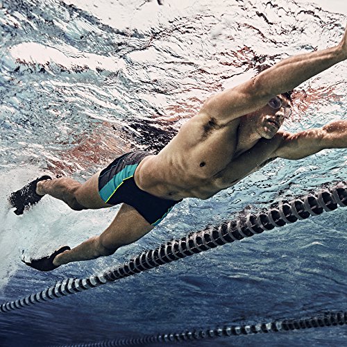 Speedo Nemesis unissex adulto natação treinamento Nemesis, preto/azul marinho, 2GG - tamanho de calç