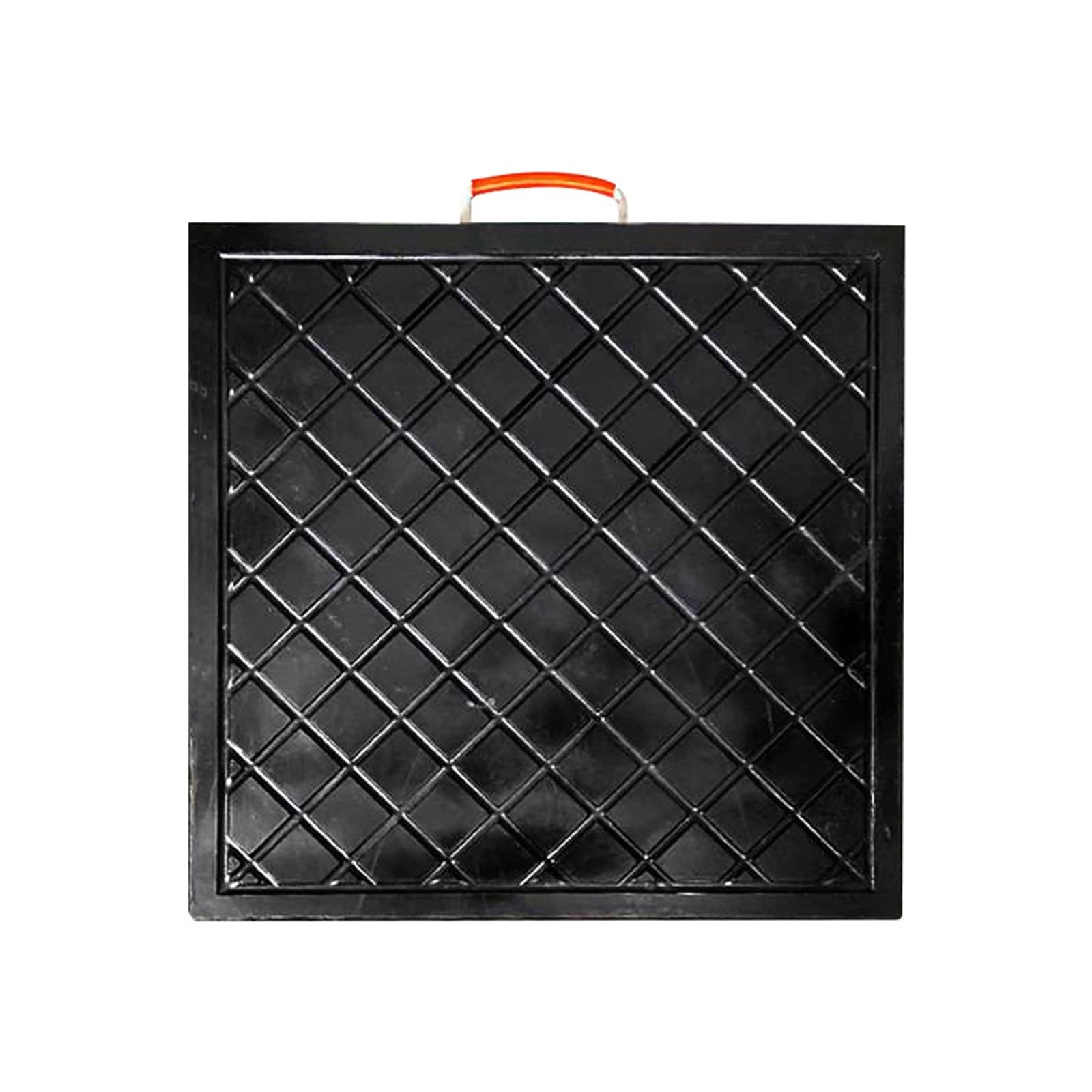 Generisch Hochleistungs-Kranstützplatte mit Griff – Große Stabilisierungs-Stützplatten für Wohnmobile, Abschleppwagen, Anhänger und Nutzfahrzeuge – Anpassbare Nivellierplatten (60 x 60 x 5 cm)
