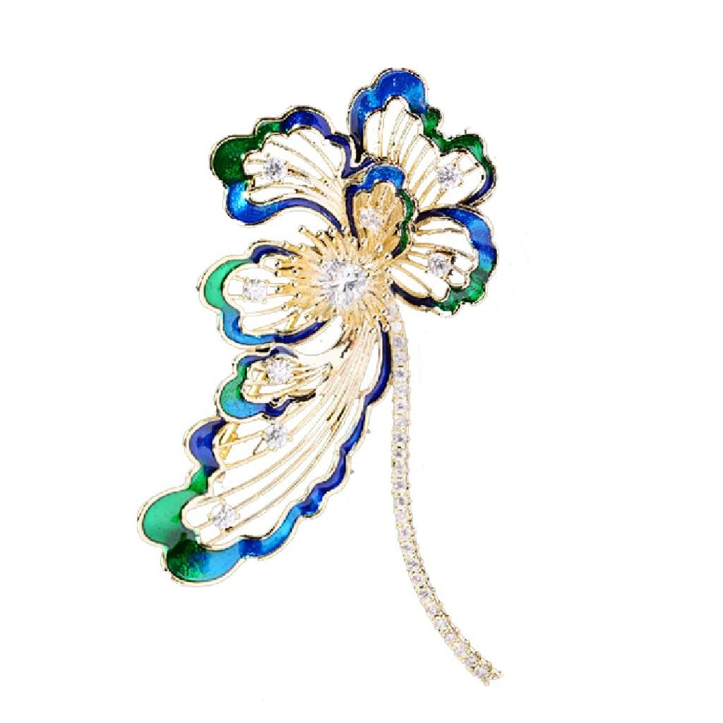 Brosche Pins Bunte Broschen Elegante Hohle Blumenbroschen Damenkleider Mäntel Schals Accessoires