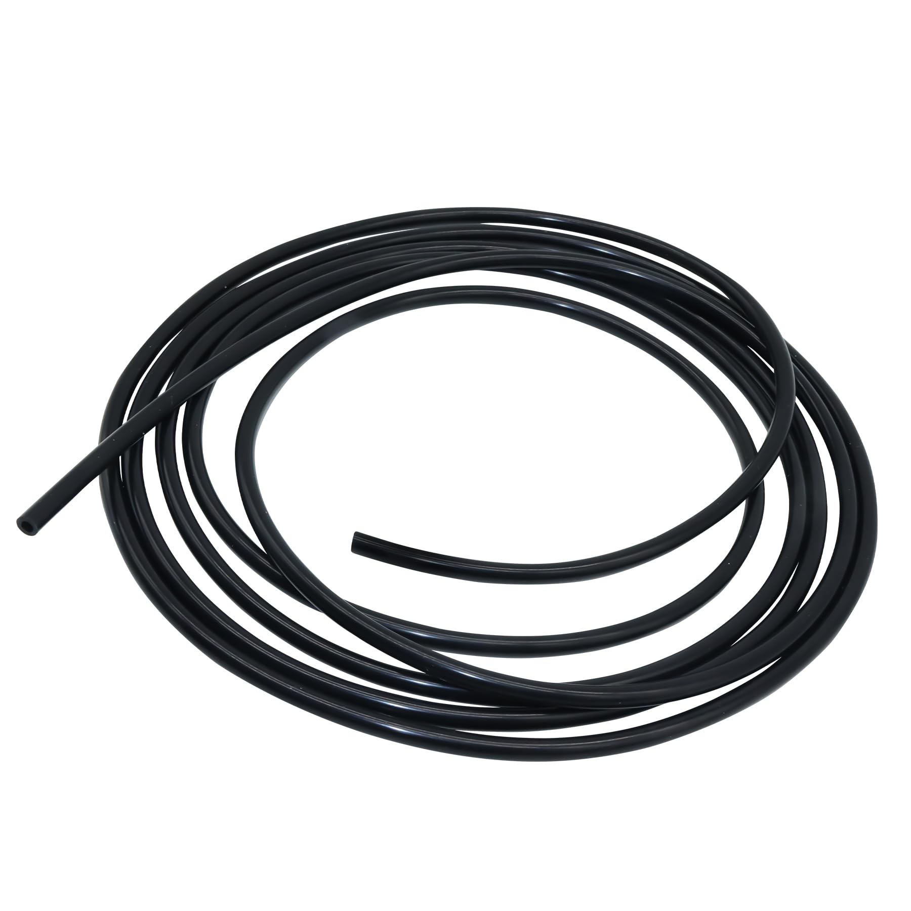 iMeistek Flexible Silicone Tube, 2mm ID X 5mm OD 4M Silicone Tubing Water Air Hose Pipe for Pump Transfer Black