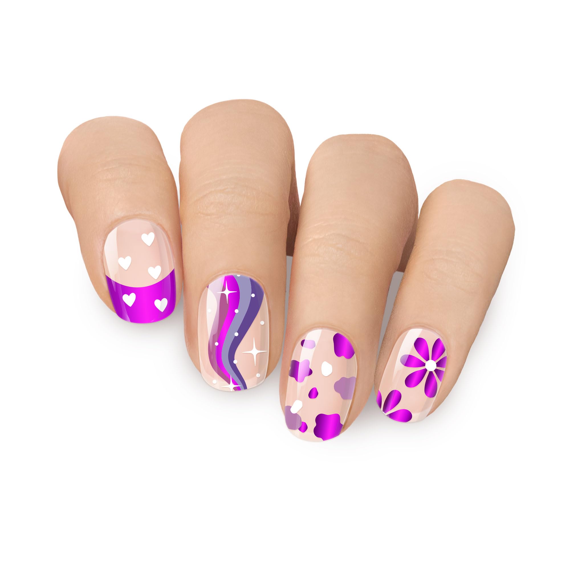 MOYOU LONDON Semi Cured Gel Nail Strips - 20 Pcs. Nail Wraps for Salon-Quality Manicure - Works with Any UV Nail Lamp - Easy to Apply, Trim, & Remove Gel Nail Stickers - Image 2