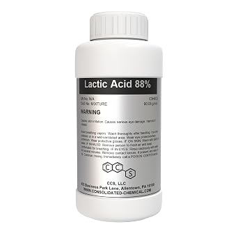 Lactic Acid 88% - Premium-Quality | Food Grade - 250mL 8 Fl Oz