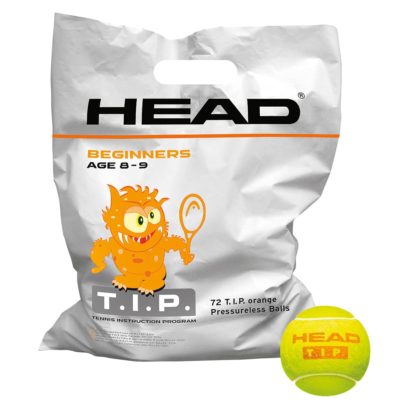 HEAD 72B Tip Orange - Polybag - 6DZ