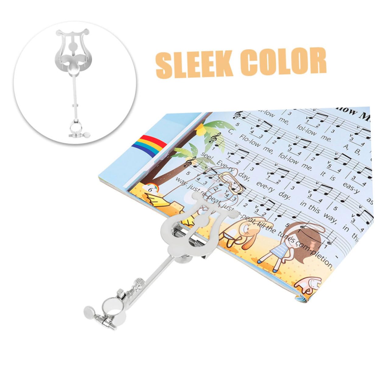 Carpeta Para Piccolo Estante Para Partituras Soporte Ajustable Accesorios Musicales