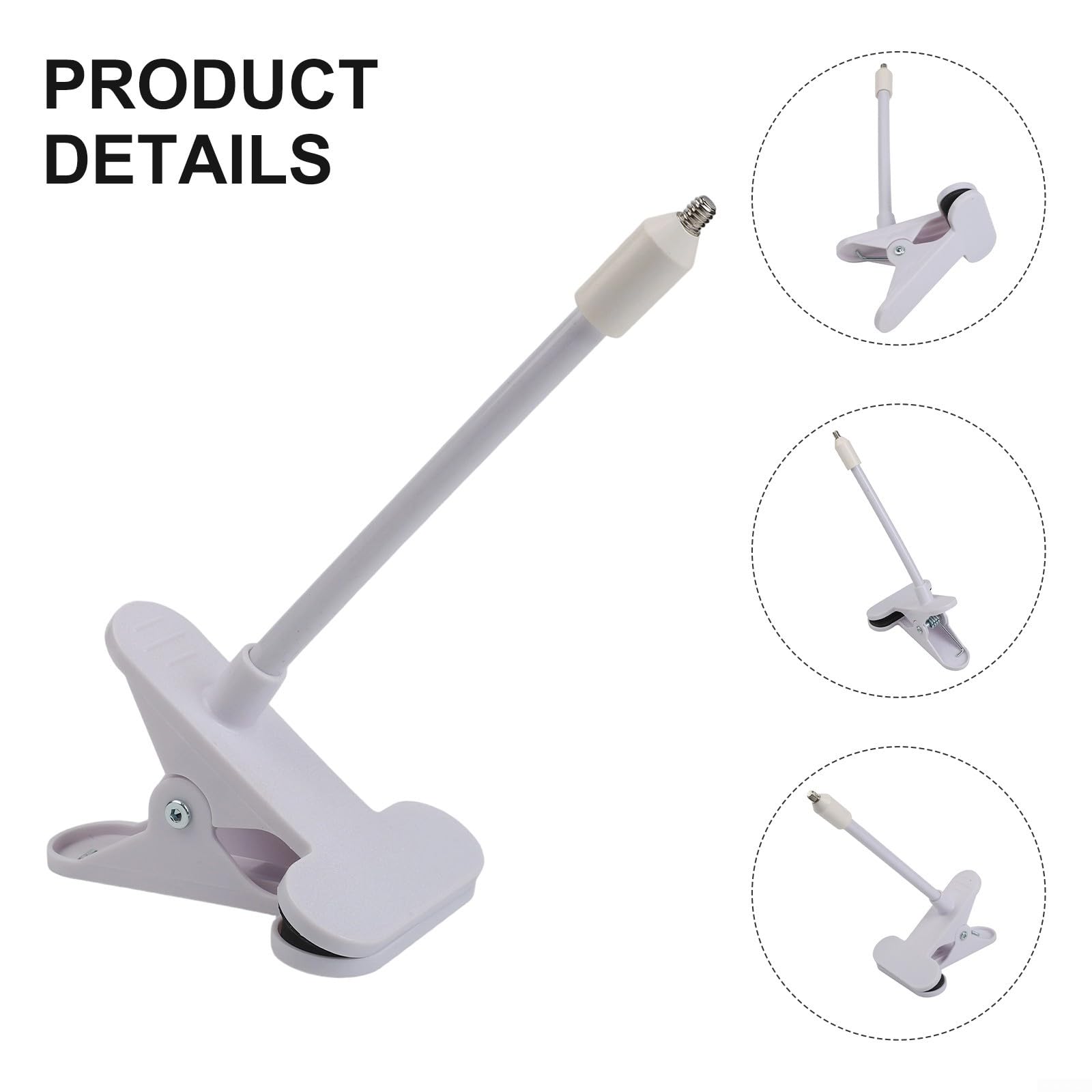 Supports de serrage flexibles pour caméra de sécurité TP-Link pour Tapo C200/C210/C220/C201/C202/C211/C212/C222/C230, support en métal réglable de 18 cm, blanc (18 cm blanc)