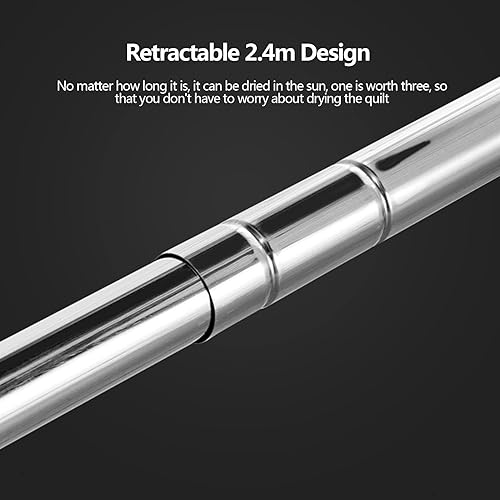 Miniatura 2 de ZARBAILRE Tendedero de ropa para interiores, tendedero de ropa para exteriores, plegable, en forma de X para ropa, lencería, toallas, ropa de cama,