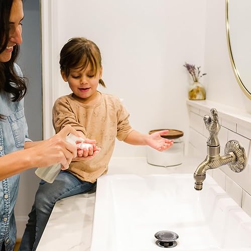 Vista 28 de Grifo de agua montado en la pared G1/2, material de latón, diseño de estilo chino vintage, lavadora de cocina, lavabo, lavabo, grifo de manguera
