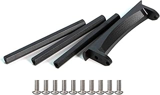 AMK Aluminum Alloy 1/10 Crawler Bumper Mount with Chassis Reinforcement Bar for LCG Frame Axial SCX10 Upgrades Element Enduro(Bumper Set)