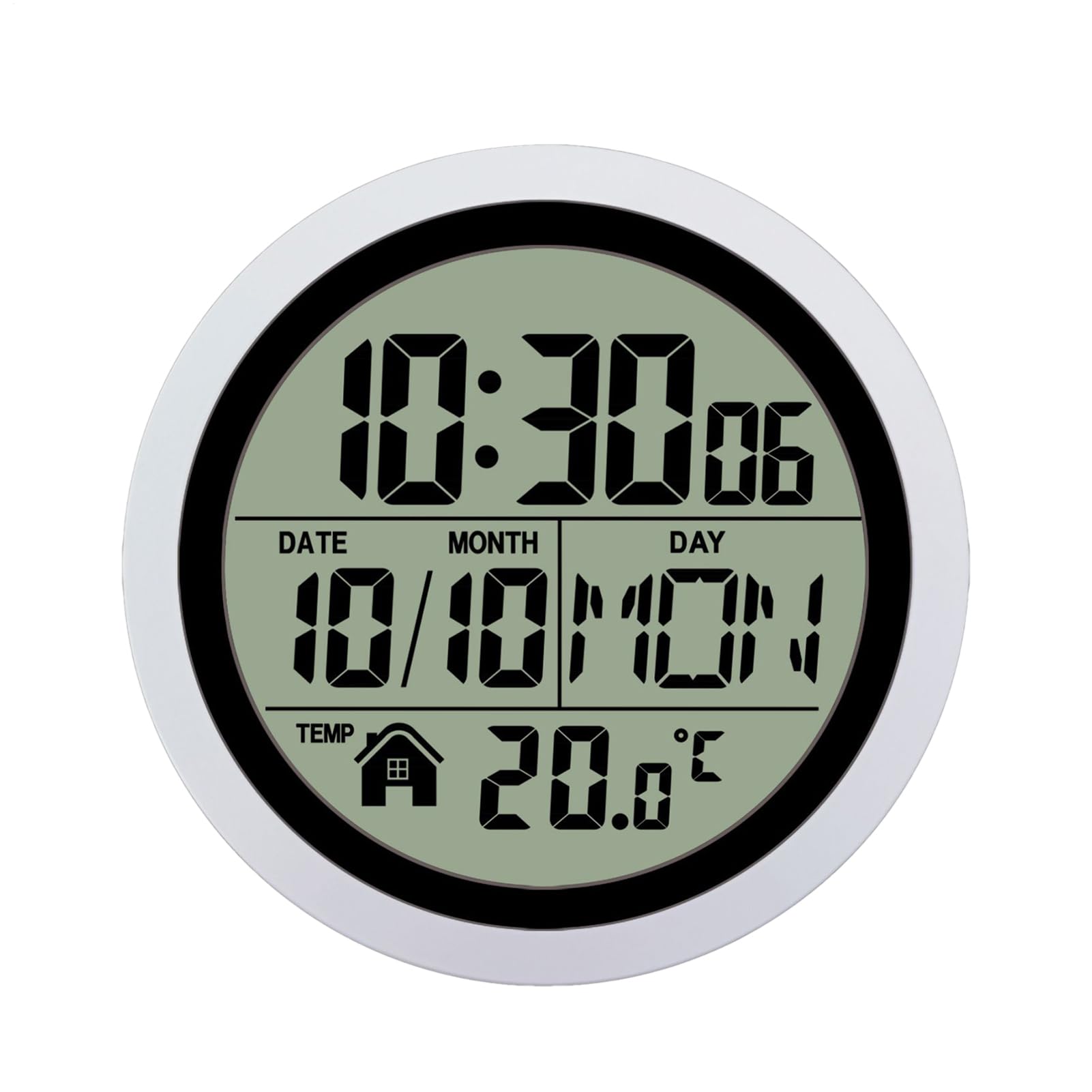 Orologi da Bagno a Batteria Temperatura e Data, Impermeabile, Decorazione
