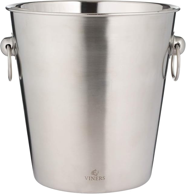 Rayware 0302.215 Viners Barware Champagne Bucket Silver 4 L, Stainless Steel