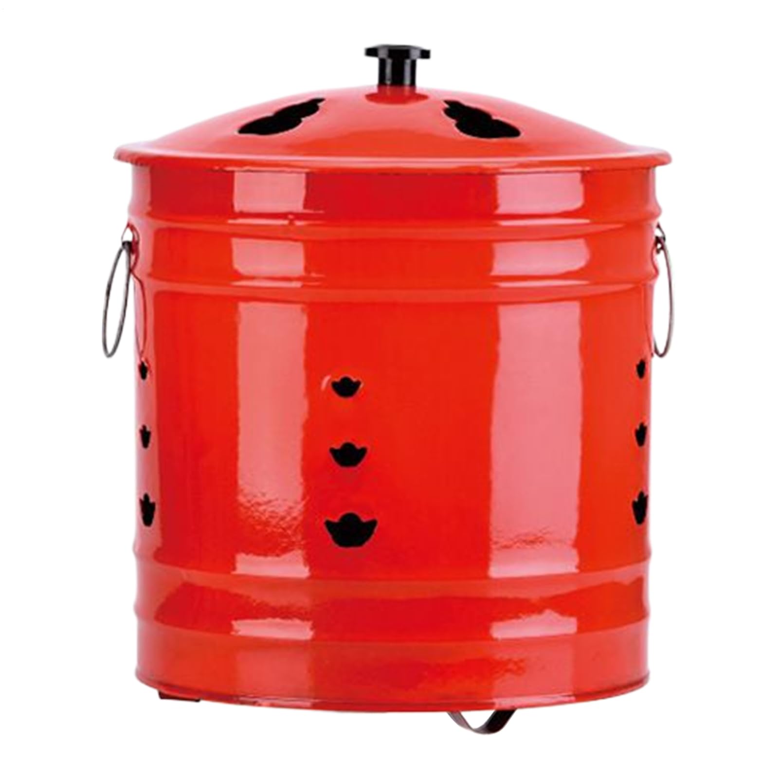 Brûleur de papier avec couvercle, corps en métal avec poignée ergonomique, bol de brûleur anti-épreuve, jardin, intérieur, terrasse, patio, camping, balcon,