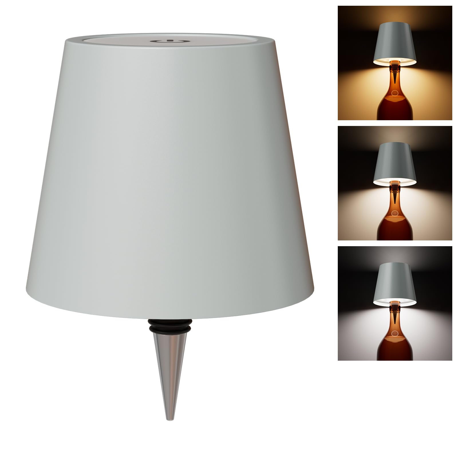WOKWOYIO Wireless Bottle Lamp, Wireless Lamps Rechargable