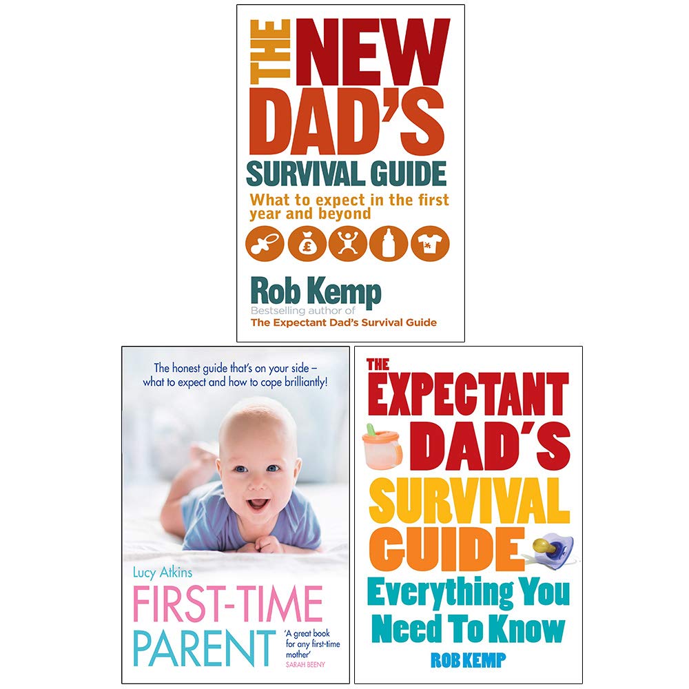 The New Dad's Survival Guide, First-Time Parent, The Expectant Dad's Survival Guide 3 Books Collection Set
