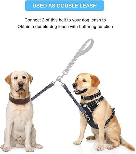 Miniatura 7 de Cinturón de seguridad para perro para canasta de bicicleta, cinturón de seguridad retráctil para perro, arnés elástico de seguridad para mascotas