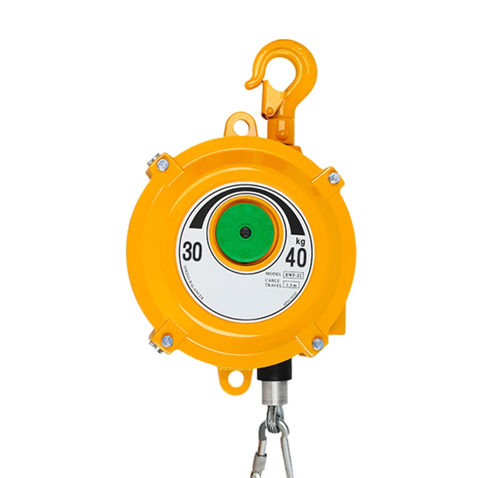 WEKONUMEX Retractable Spring Balancer, Spring Balancer Retractor Alloy Steel Multiple Load Ranges Industrial Tool Support(30-40kg)