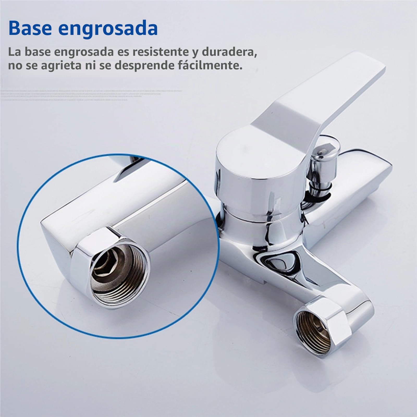 Grifo Ducha Monomando con Doble Salida,con Alcachofa 5 Funciones