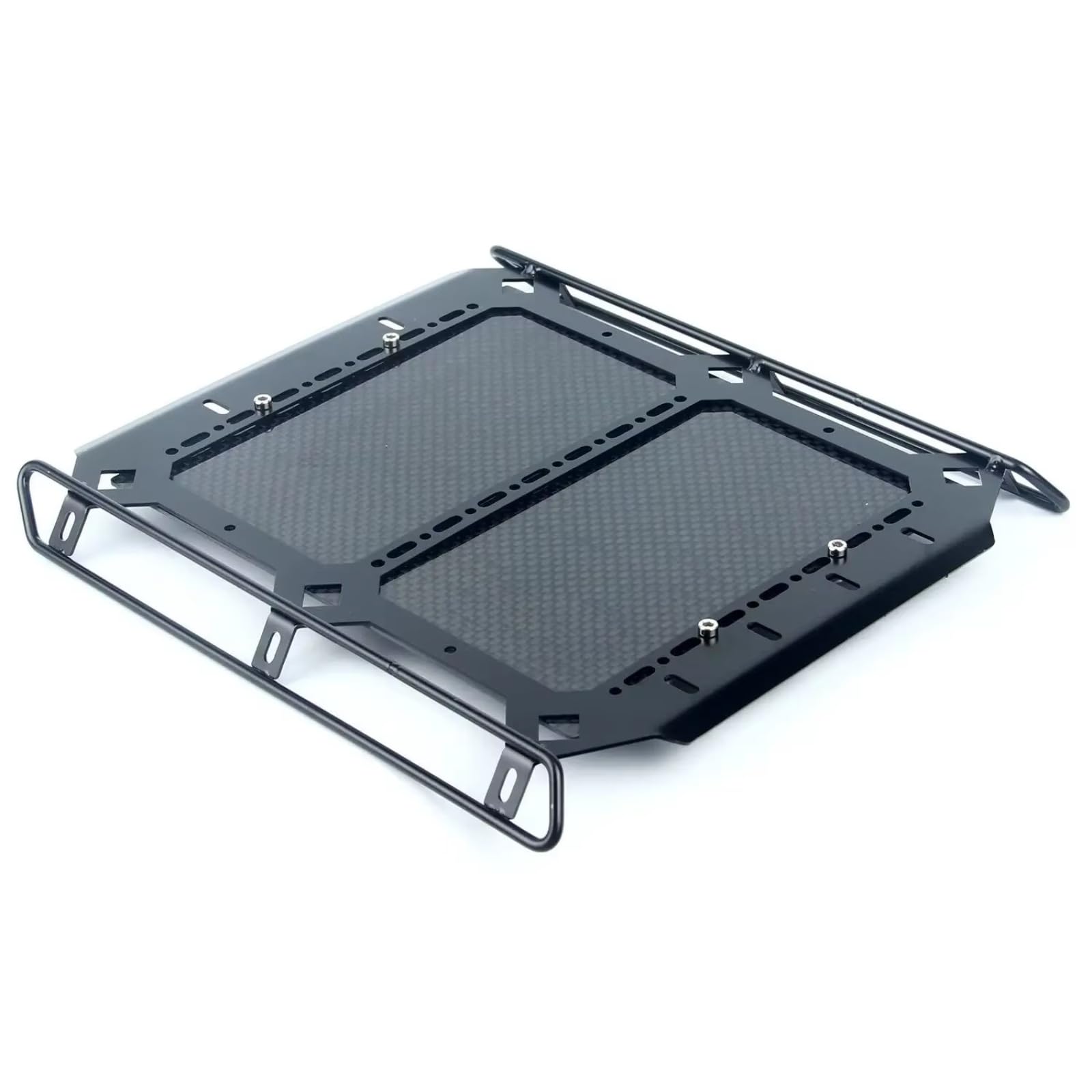 Compatible con Traxxas para TRX6 para TRX4 1/10 RC Actualización De Coche Piezas Acero Patrón Fibra Carbono Bandeja Equipaje Portaequipajes Repuestos Juguetes RC