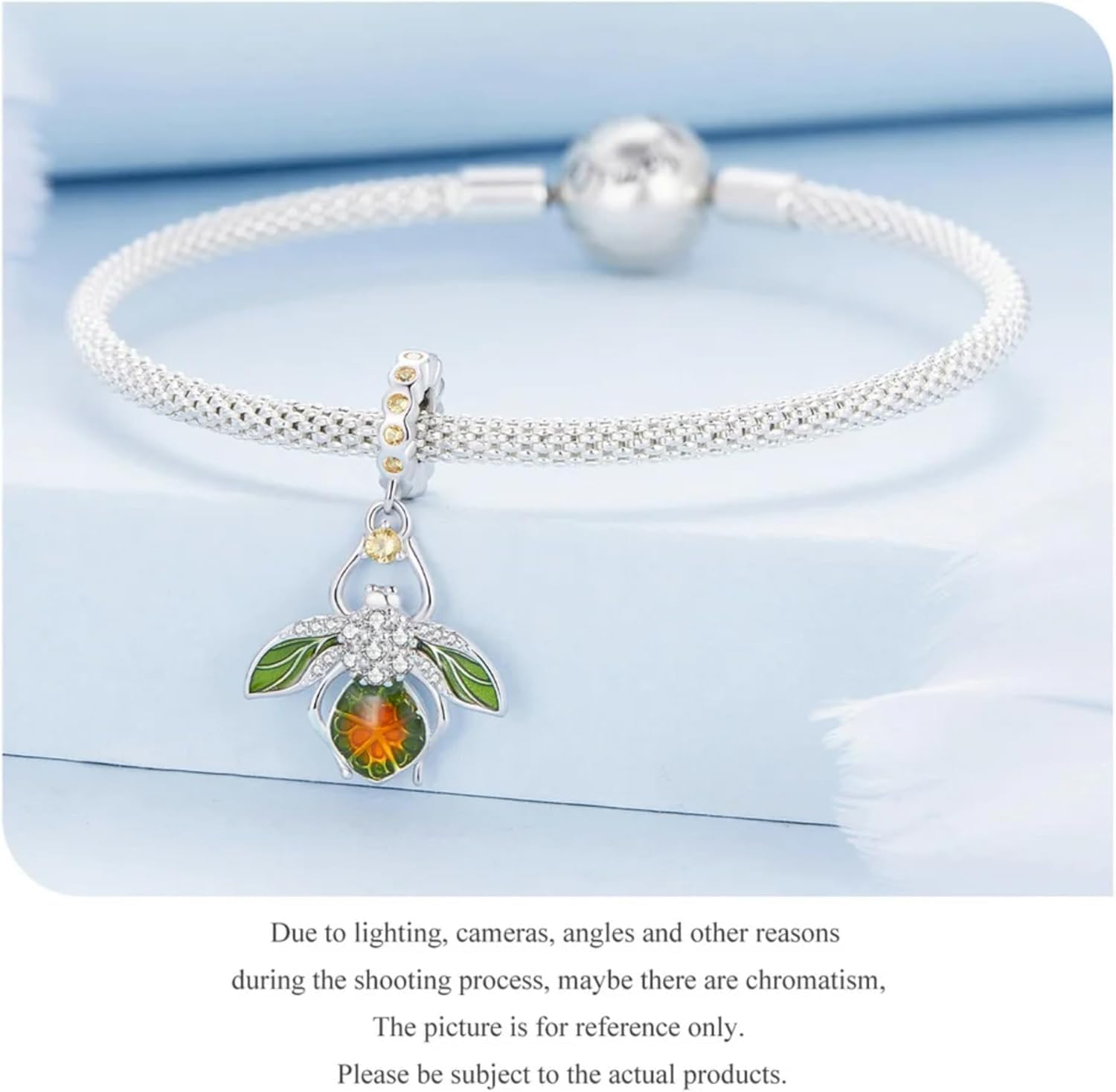 925 Srebro Sterlingowe Cytryna Pszczo艂a Wisiorek Charms Owad Koralik Dla Kobiet Bransoletka I Bangle Bi偶uteria