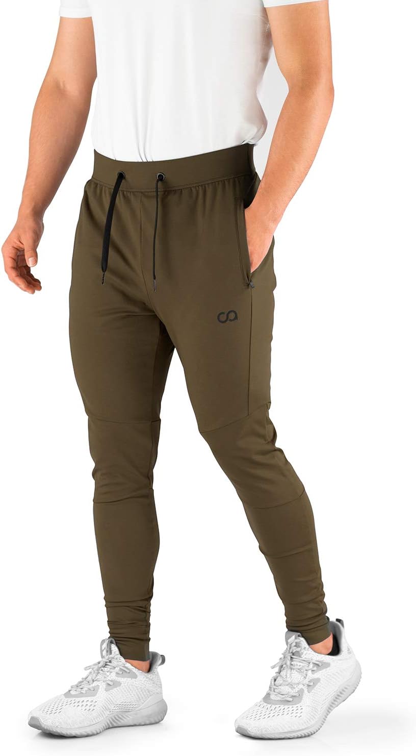 - Men's Joggers Hydrafit Track Pants Men's Sweatpants Active Sports Running Workout Pant Zipper Pockets