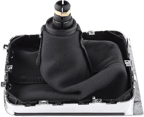 Miniatura 5 de Keenso Kit de cubierta de palanca de cambios manual de 6 velocidades, polaina de palanca de cambios de cuero negro