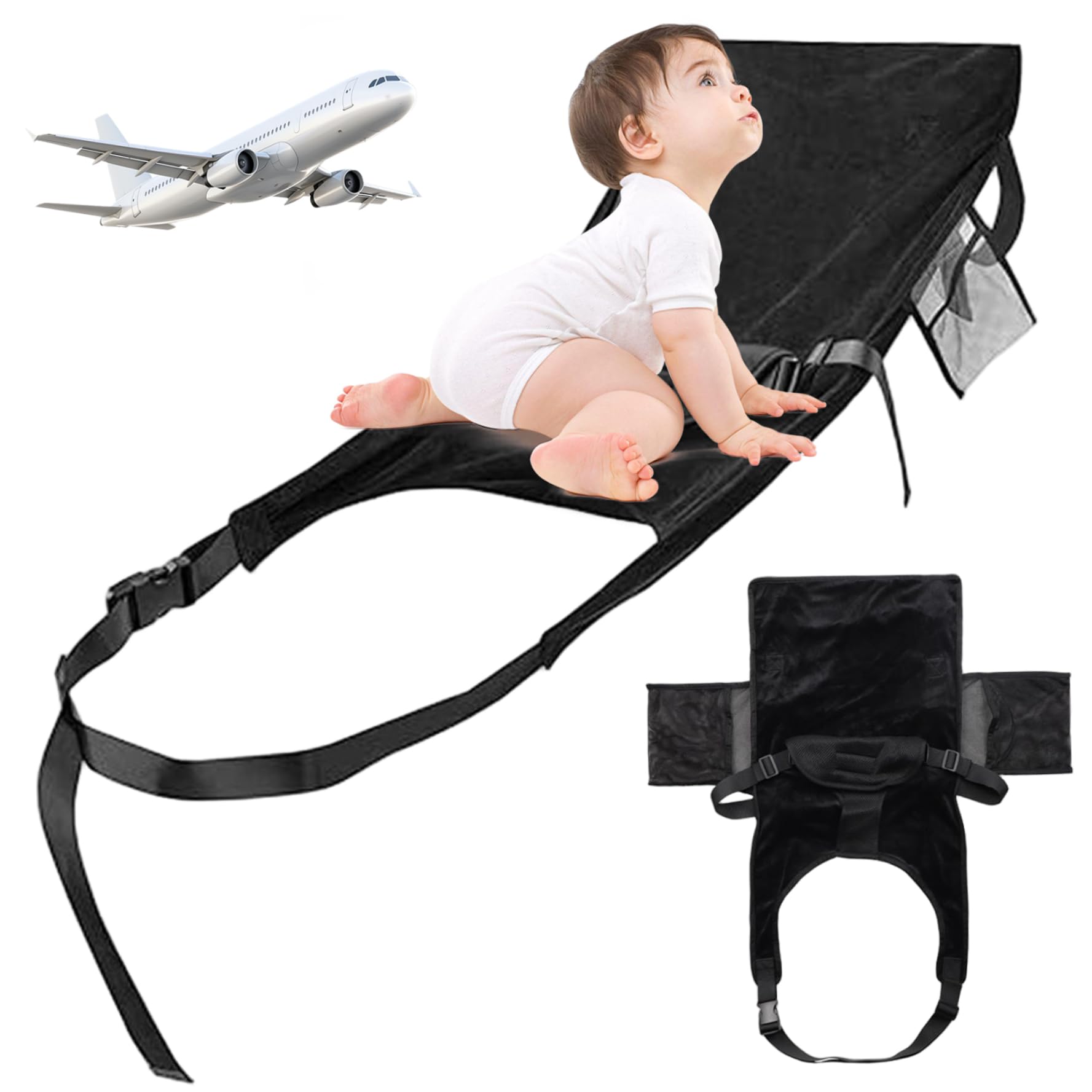 Cama de avión para niños solución al cansancio infantil en vuelos largos