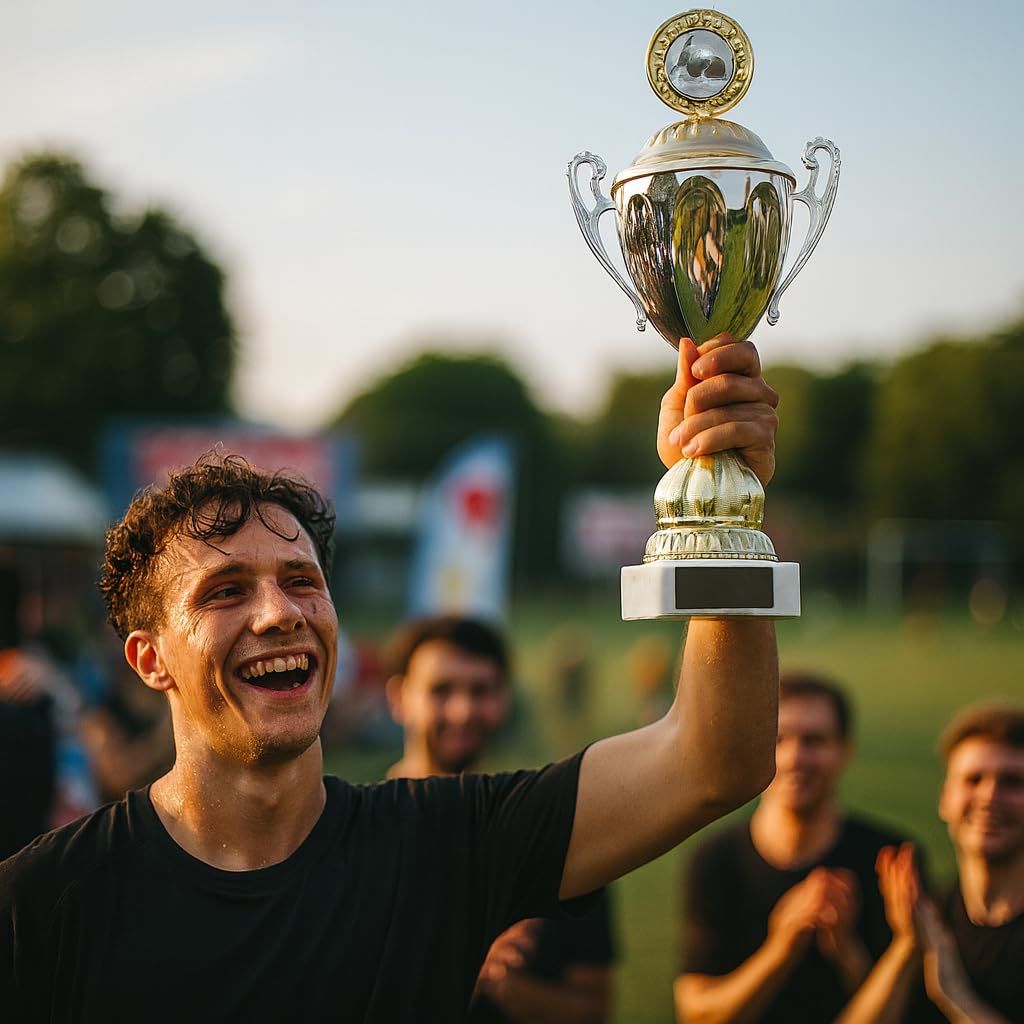 Metall Pokal Manuel Silber/Gold – Pokal, Trophäe, Award – mit oder ohne Gravur – in 3 Größen erhältlich