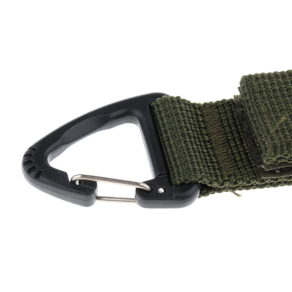 Outdoor Hiking Nylon parciany plecak trójkątny wiszący hak czarny