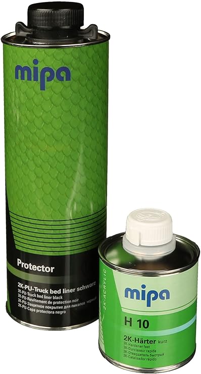 Mipa Protector Set kleurbaar incl. verharder RAL pigment - 2K PU-acryllak transportoppervlaktecoating beschermende coating (RAL 1011 BRUINBEIGE